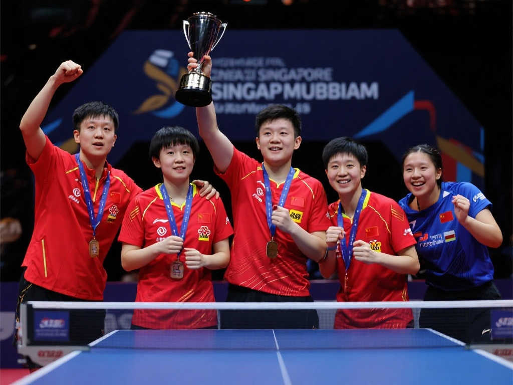 新加坡大满贯:王曼昱/蒯曼摘冠,国乒五金提前收入囊中 新加坡大满贯:王曼昱/蒯曼摘冠,国乒五金提前收入囊中